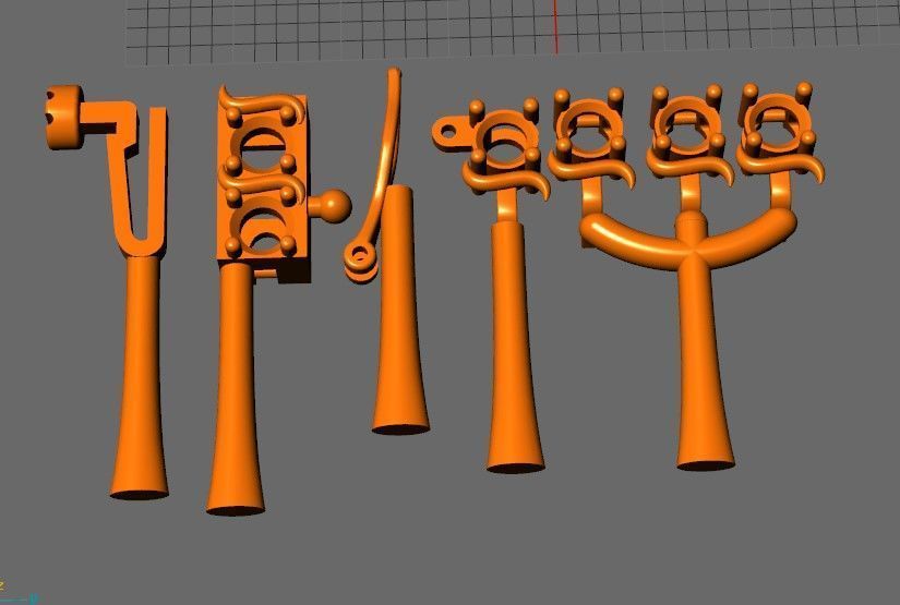 Tennis Bracelet Combo 3 Sizes 3D Model Collection_15