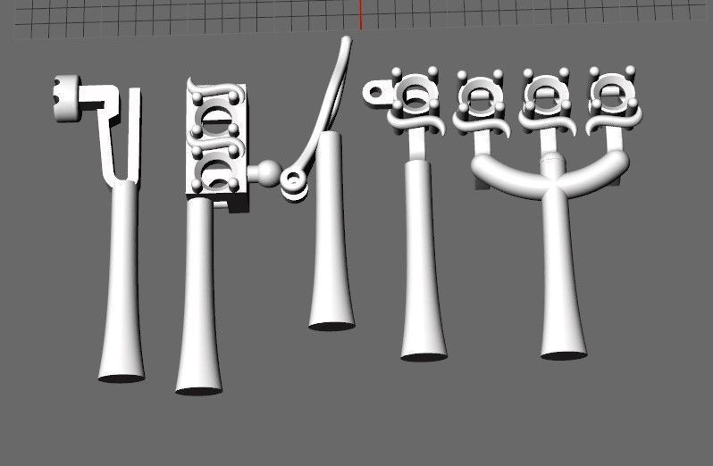 Tennis Bracelet Combo 3 Sizes 3D Model Collection_4