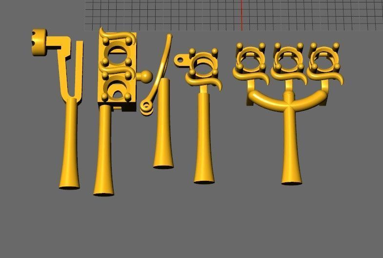 Tennis Bracelet Combo 3 Sizes 3D Model Collection_20