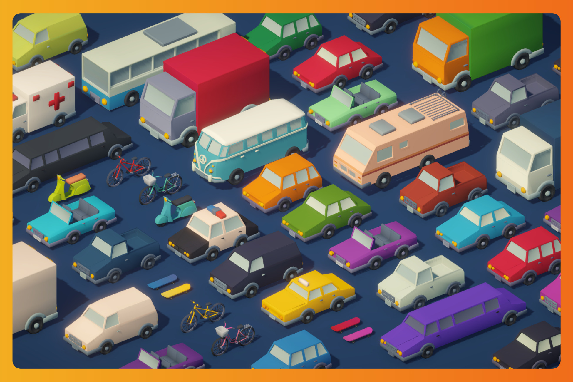 Vehicles Pack - Low Poly Assets Low-poly 3D model_3
