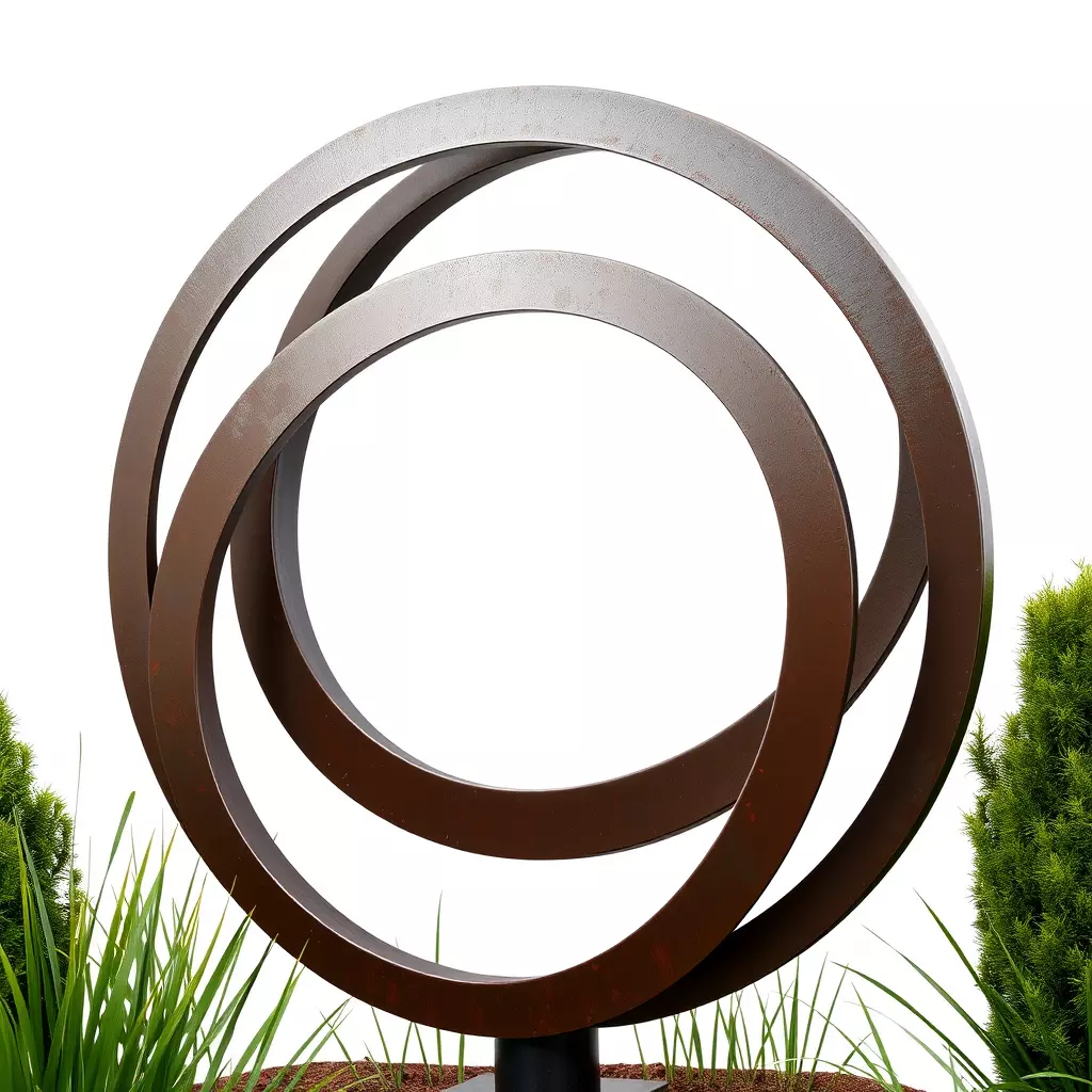 Modern Outdoor Sculpture Model Pack Low-poly 3D model_0