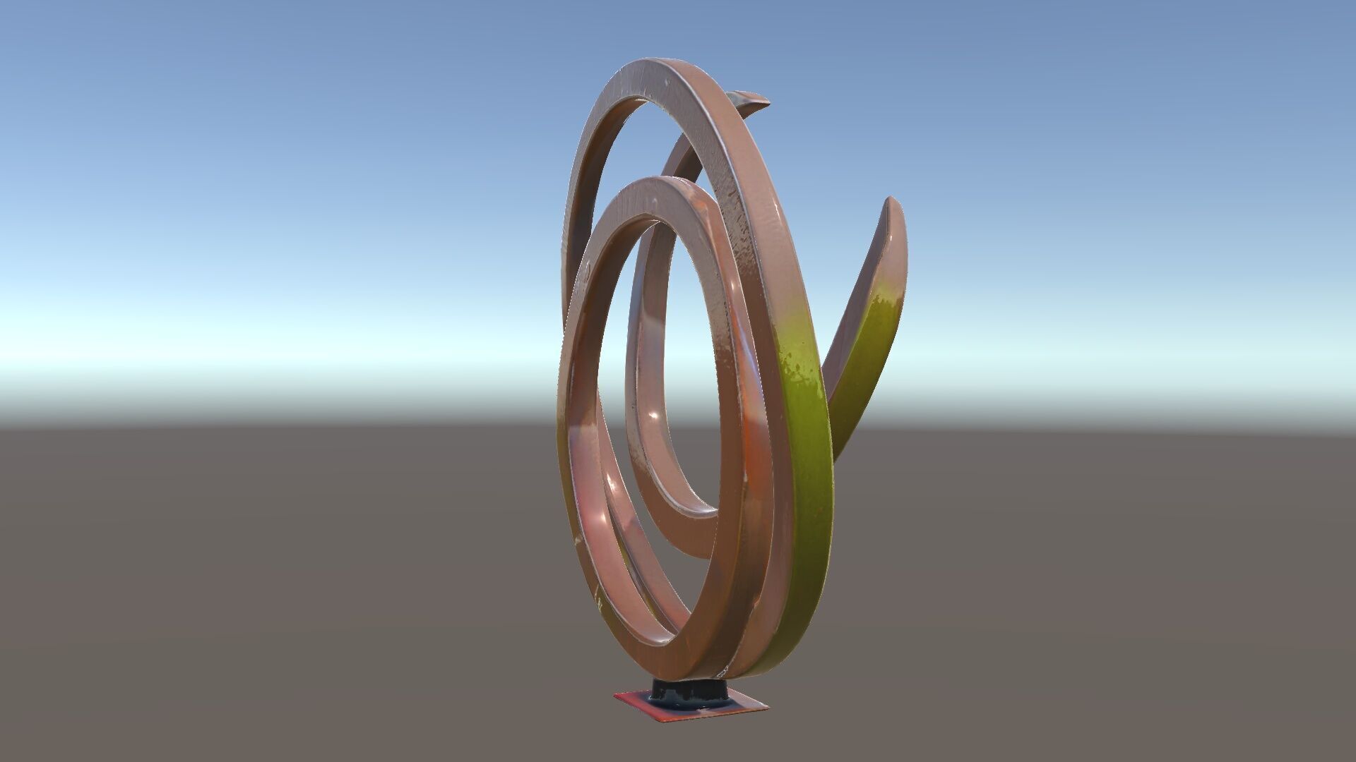 Modern Outdoor Sculpture Model Pack Low-poly 3D model_33