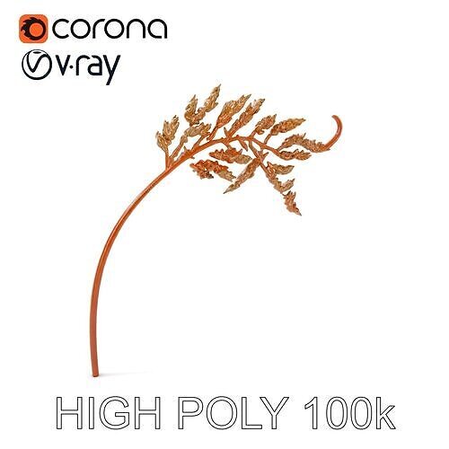 Fern Leaf Model Pack for D Environment Low-poly 3D model