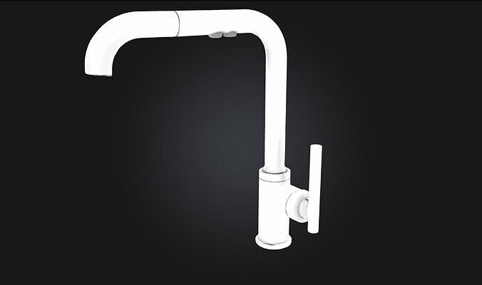 Chrome Kitchen Faucet Modern Functional Design for Everyday Use 3D model
