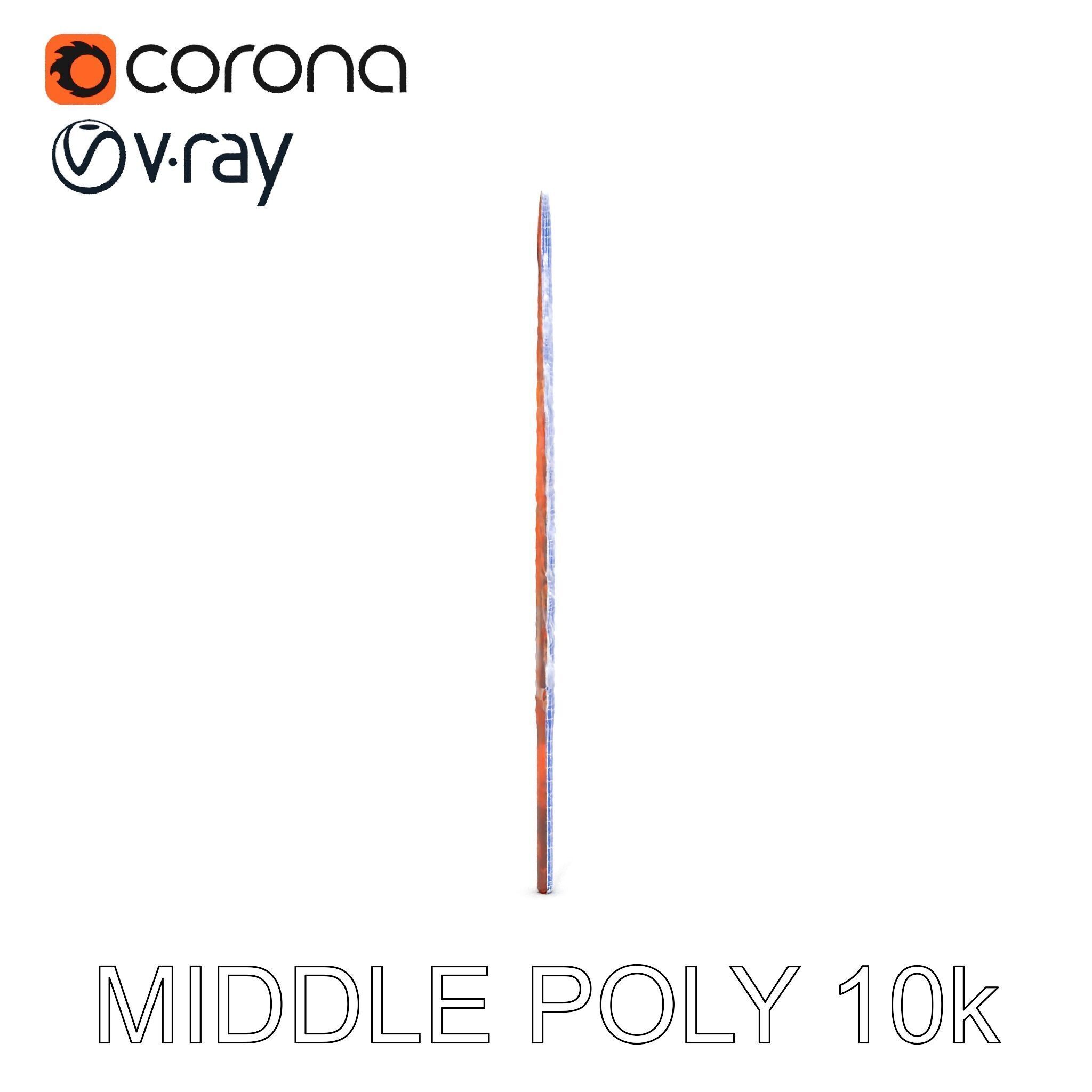 Decorative Metal Fern Leaf Model Pack Low-poly 3D model_25