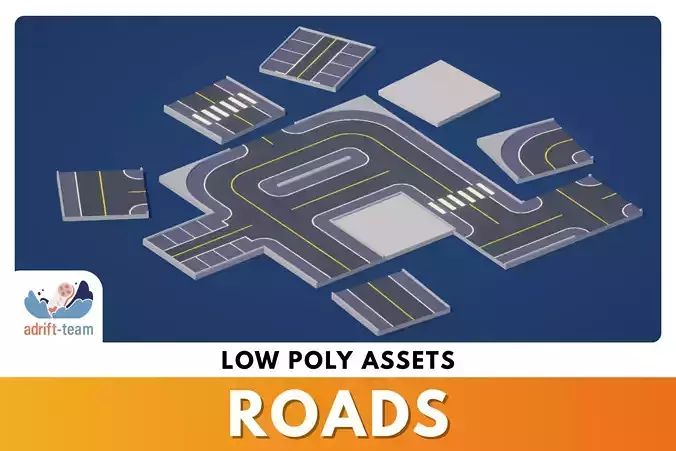 Roads Pack - Low Poly Assets