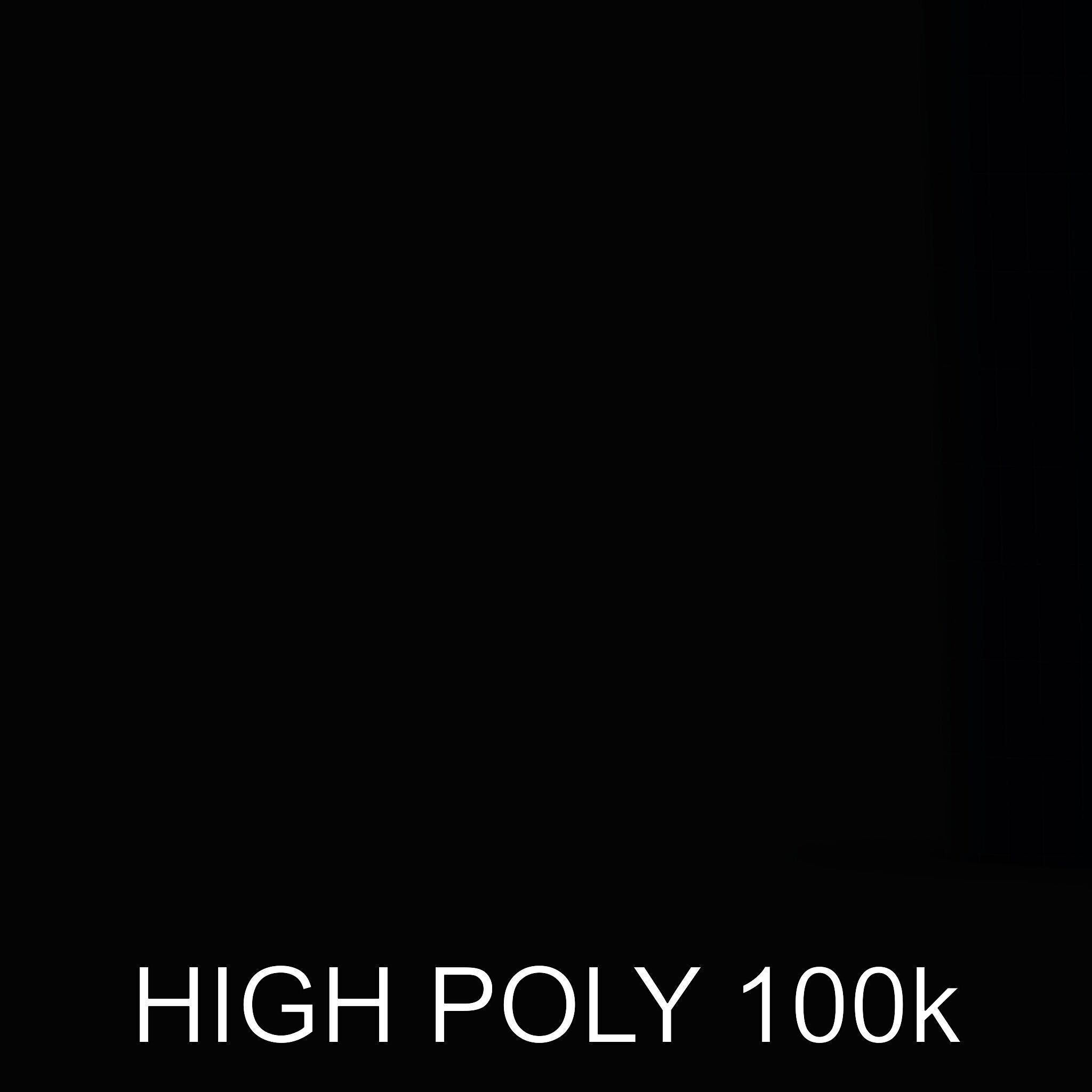 Metallic Insect Sculpture Model Pack Low-poly 3D model_27