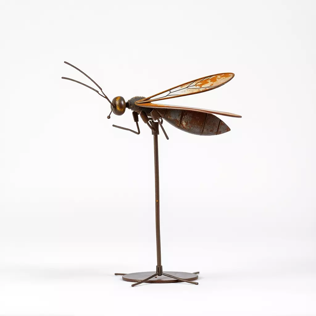 Metallic Insect Sculpture Model Pack Low-poly 3D model_0