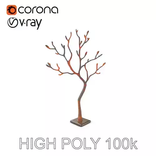 Bare Tree Sculpture Model Pack  Detailed Branches