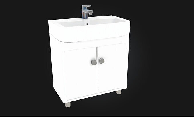 Sink Serenity Elegant Wash Basin Model  3D model