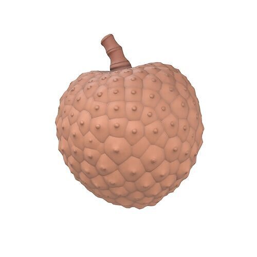 Lychee v1 002 Low-poly 3D model