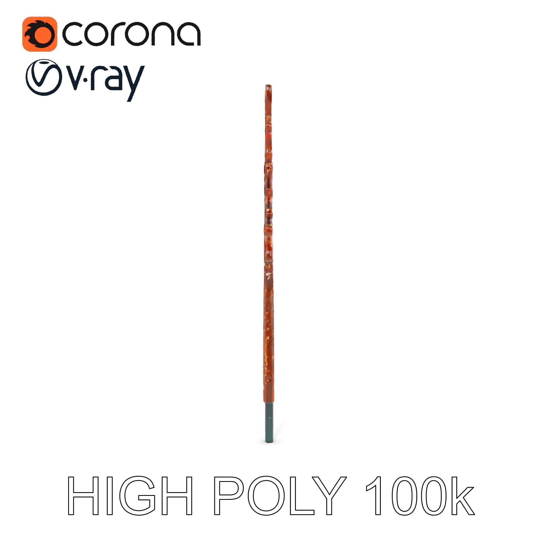 Stylized Tree Branch Model Pack Low-poly 3D model_11