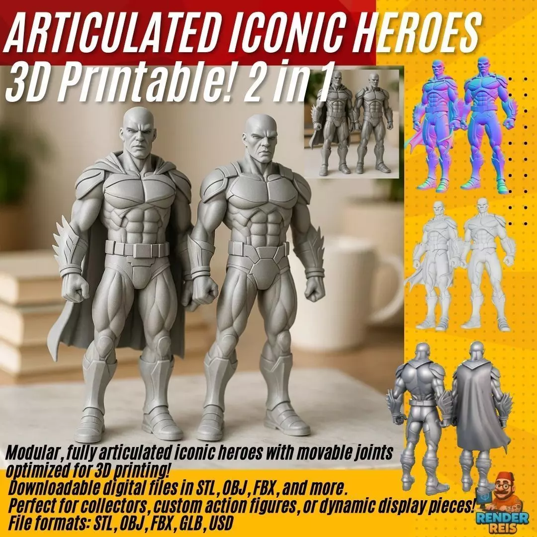 Monster-Styled Anti-Hero Figures 3D print model_0