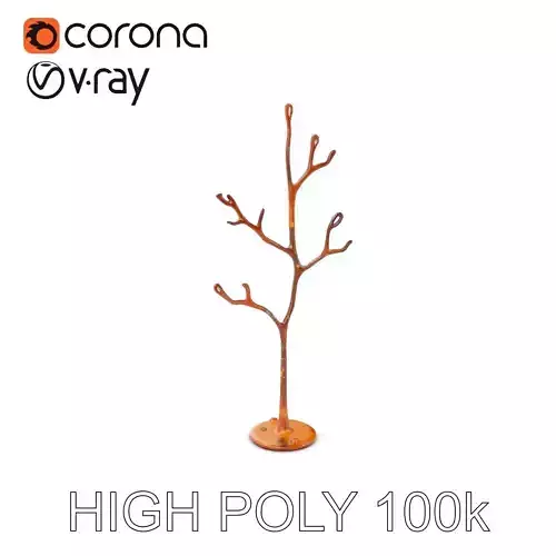 Rustic Metal Tree Model Pack  Accent Decor Stand