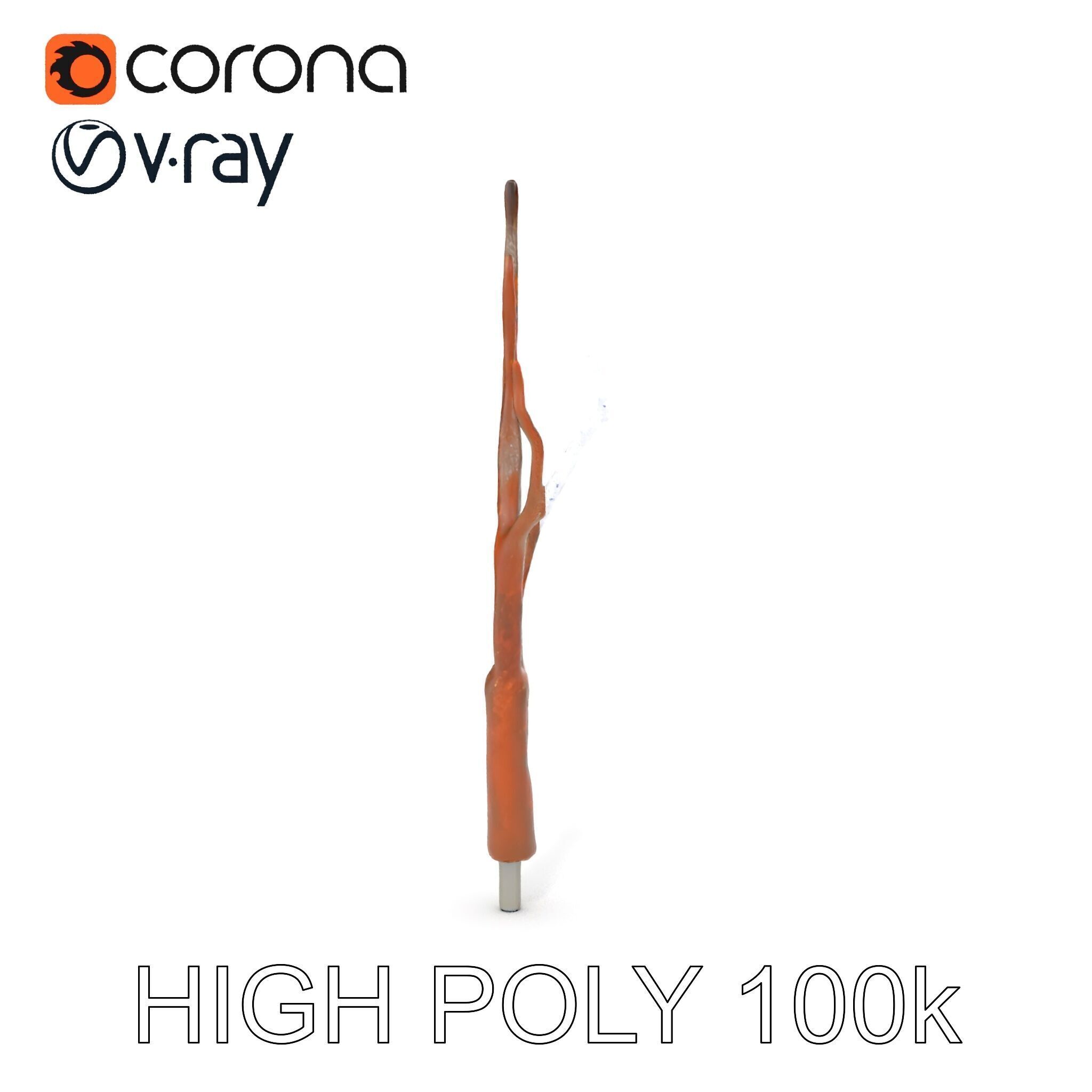 Rustic Tree Branch Model Pack for Natural Environments Low-poly 3D model_36