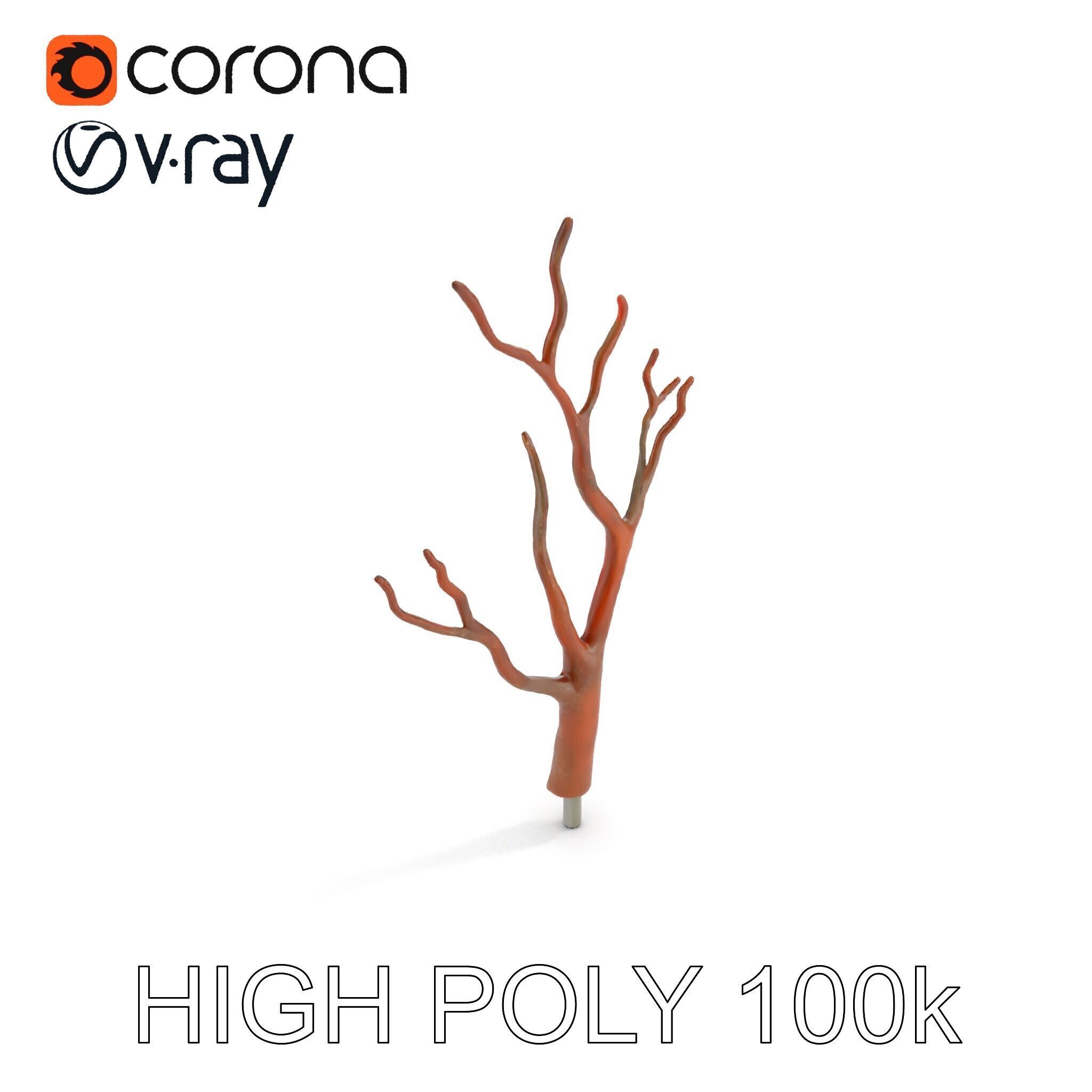 Rustic Tree Branch Model Pack for Natural Environments Low-poly 3D model_11