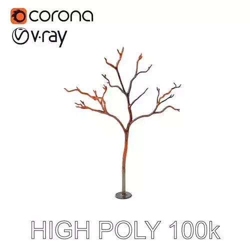 Artistic Bare Tree Sculpture Model Pack