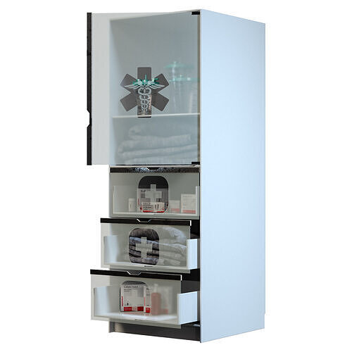 Medical Wardrobe 3D model