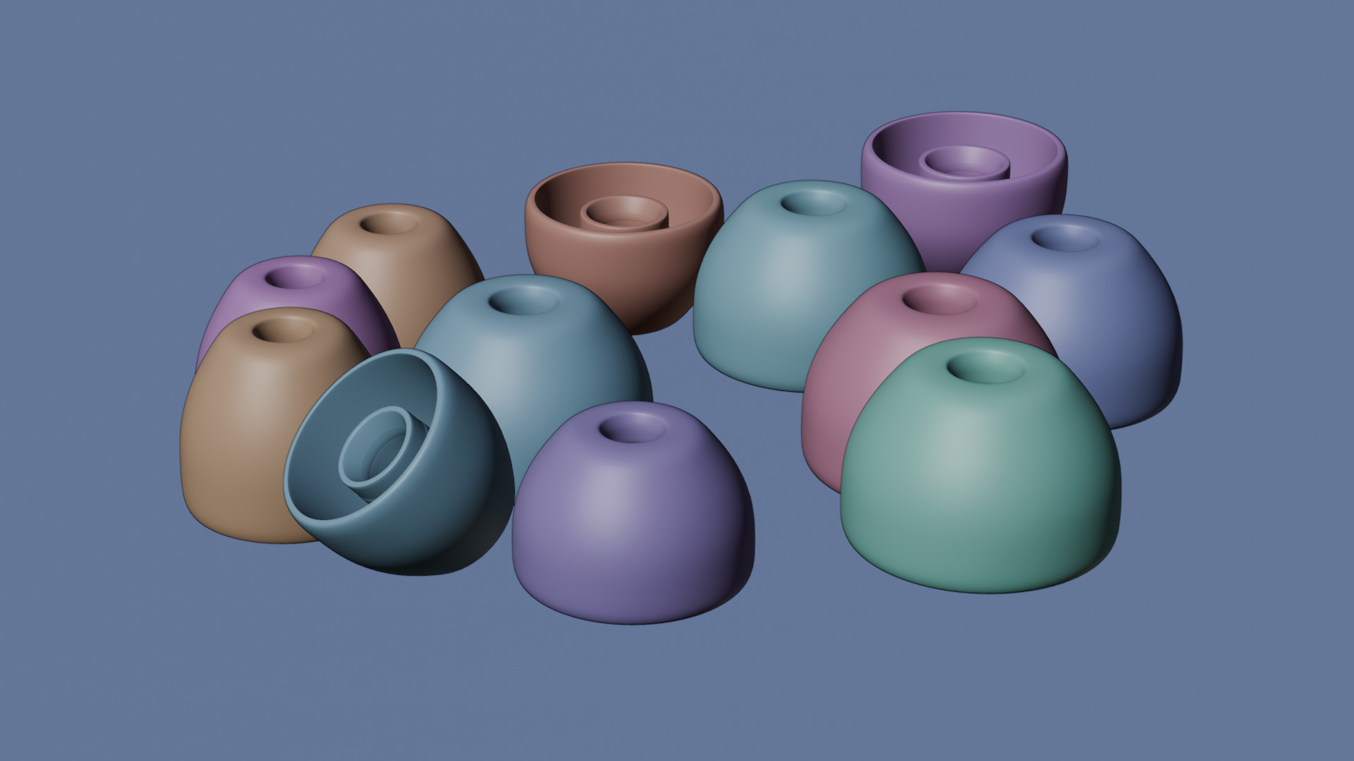 Low poly Mega Ear buds pack 3D model Low-poly 3D model_58