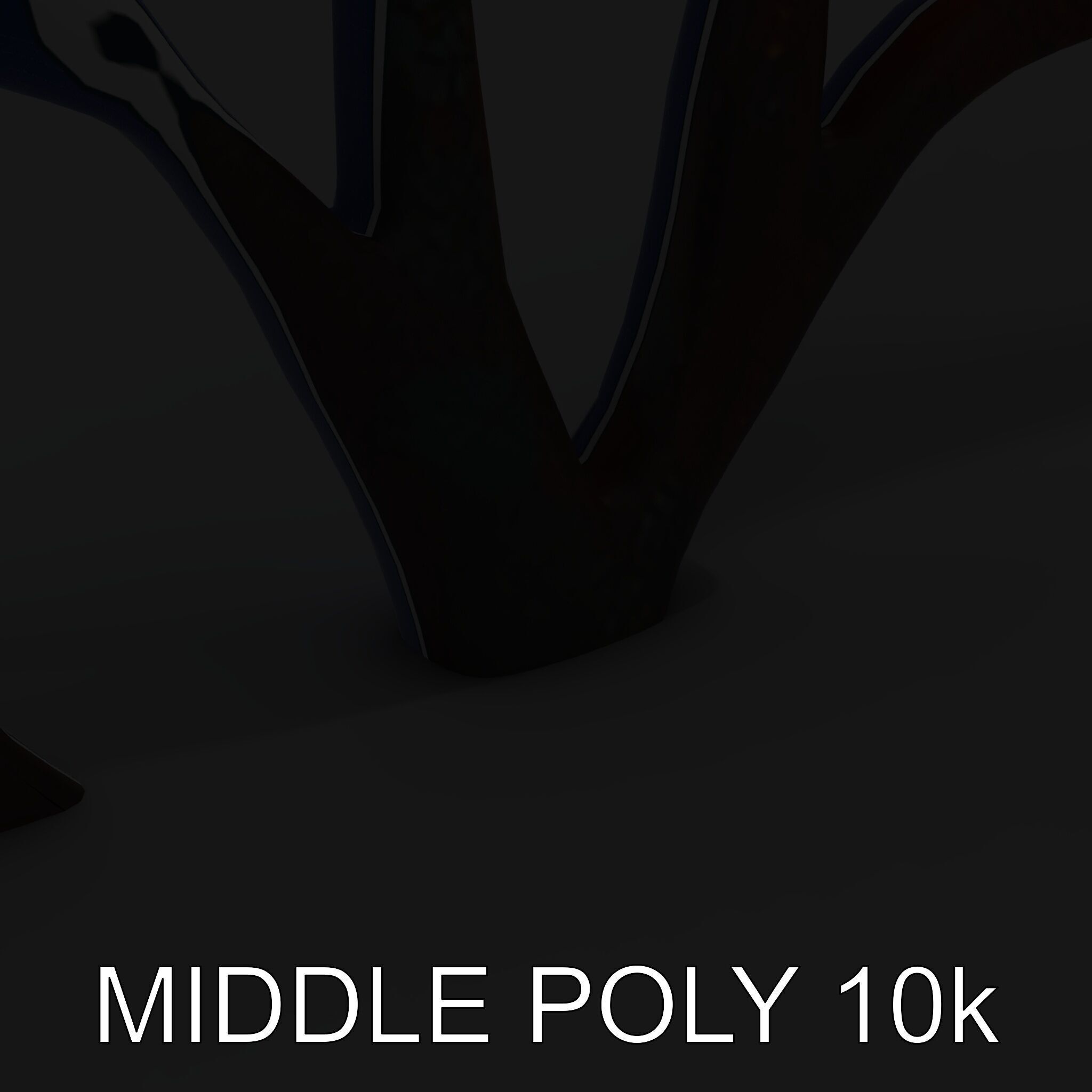 Decorative Metal Tree Sculpture Model Pack Low-poly 3D model_21