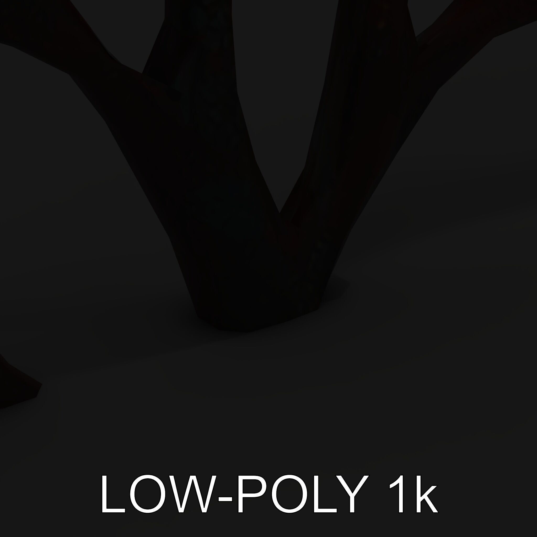 Decorative Metal Tree Sculpture Model Pack Low-poly 3D model_9