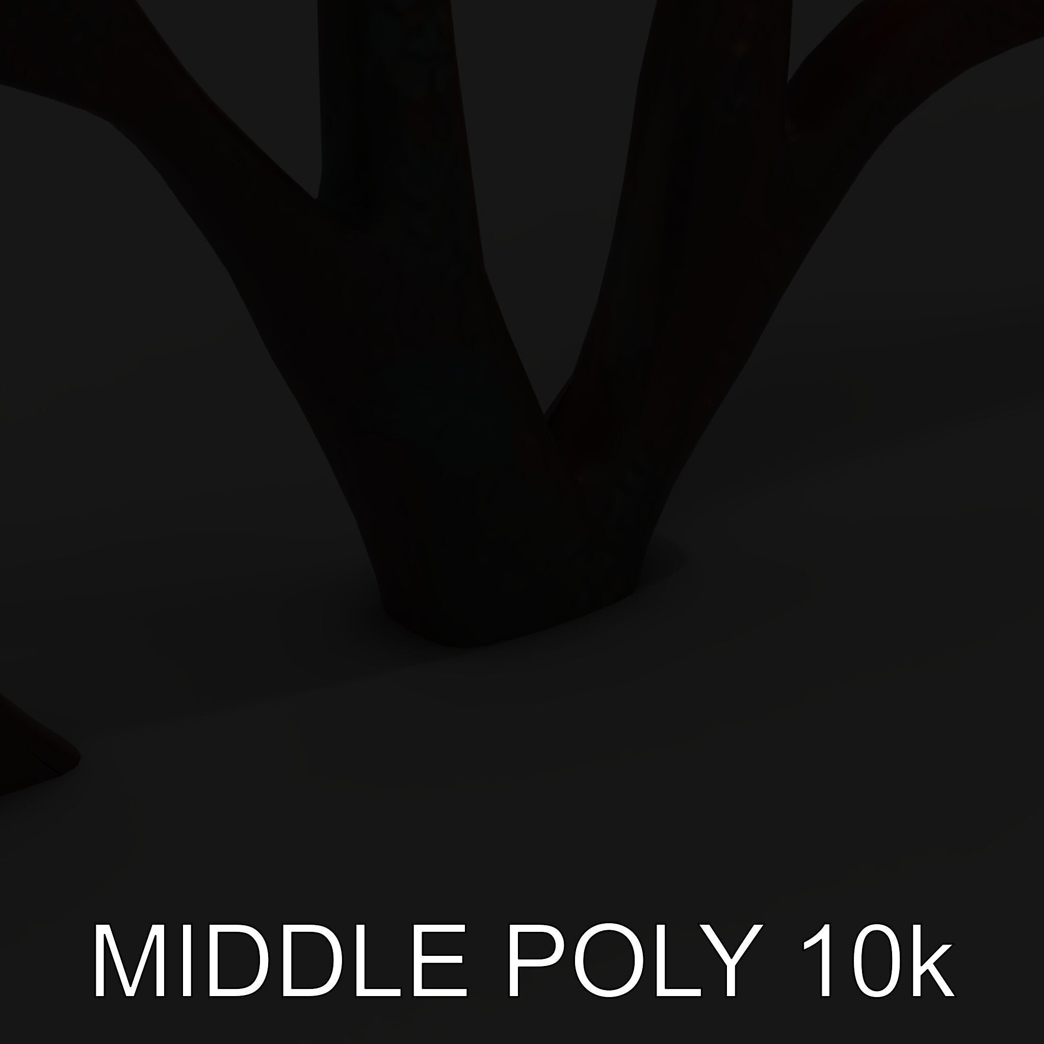 Decorative Metal Tree Sculpture Model Pack Low-poly 3D model_8