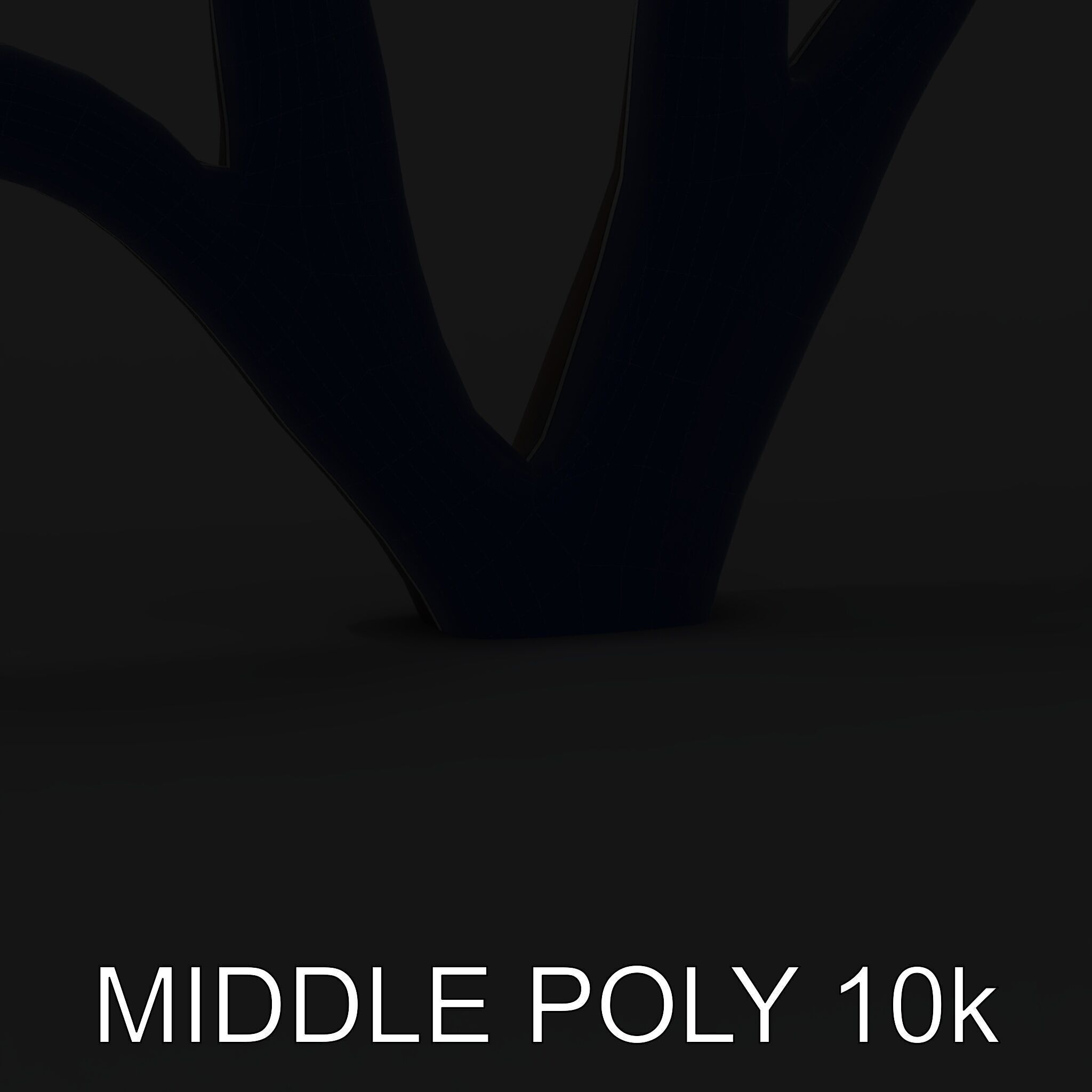 Decorative Metal Tree Sculpture Model Pack Low-poly 3D model_27