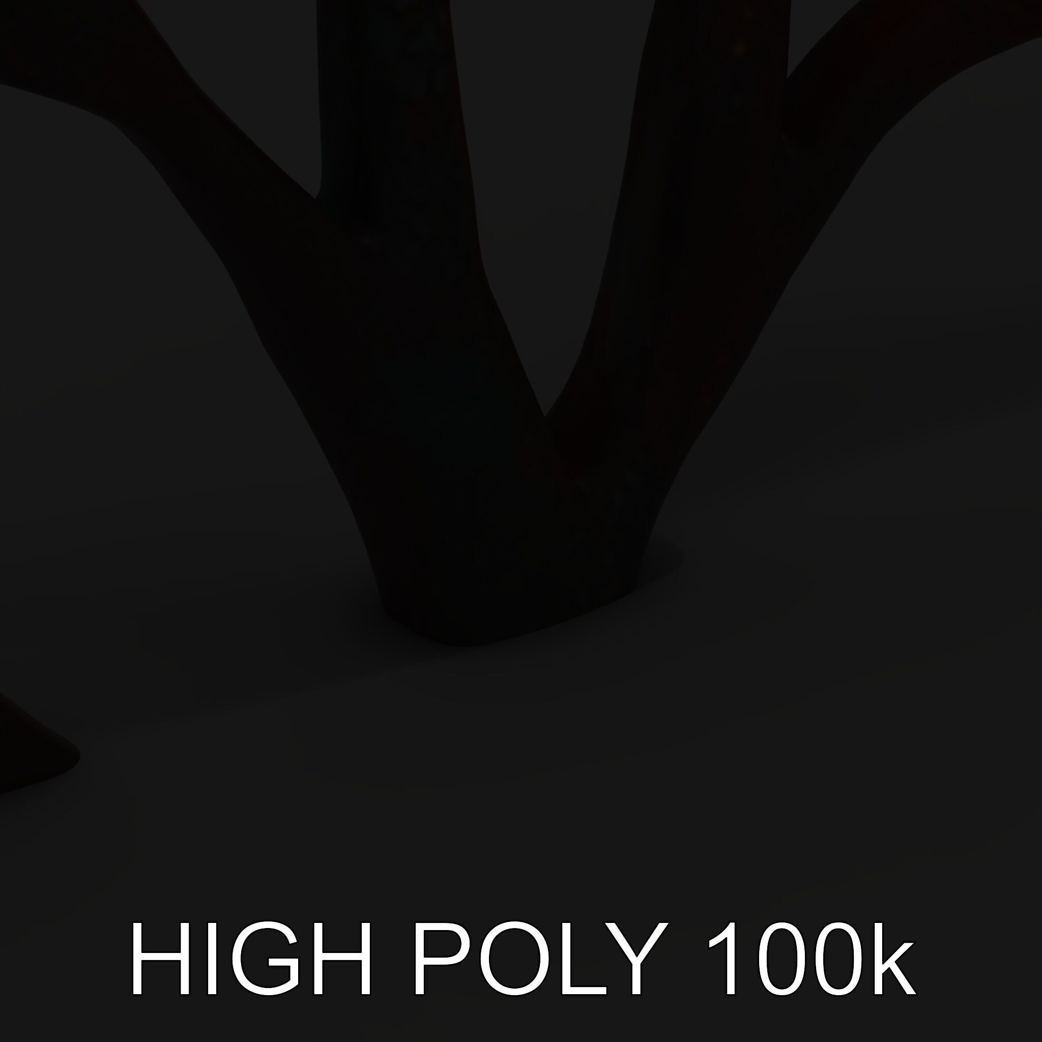 Decorative Metal Tree Sculpture Model Pack Low-poly 3D model_15