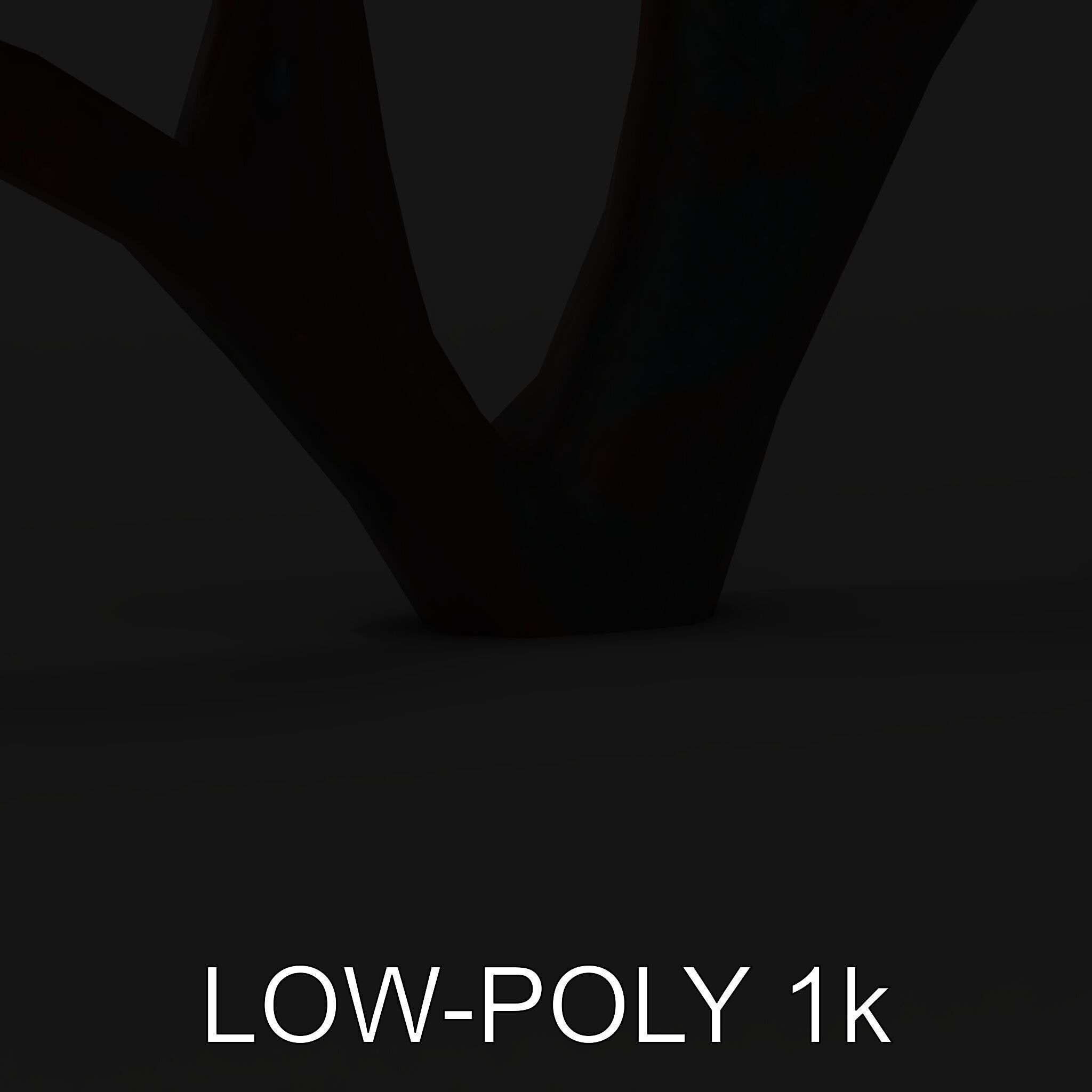 Decorative Metal Tree Sculpture Model Pack Low-poly 3D model_7