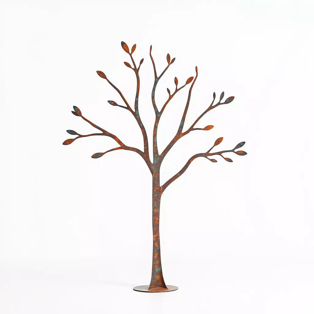Decorative Metal Tree Sculpture Model Pack Low-poly 3D model_0