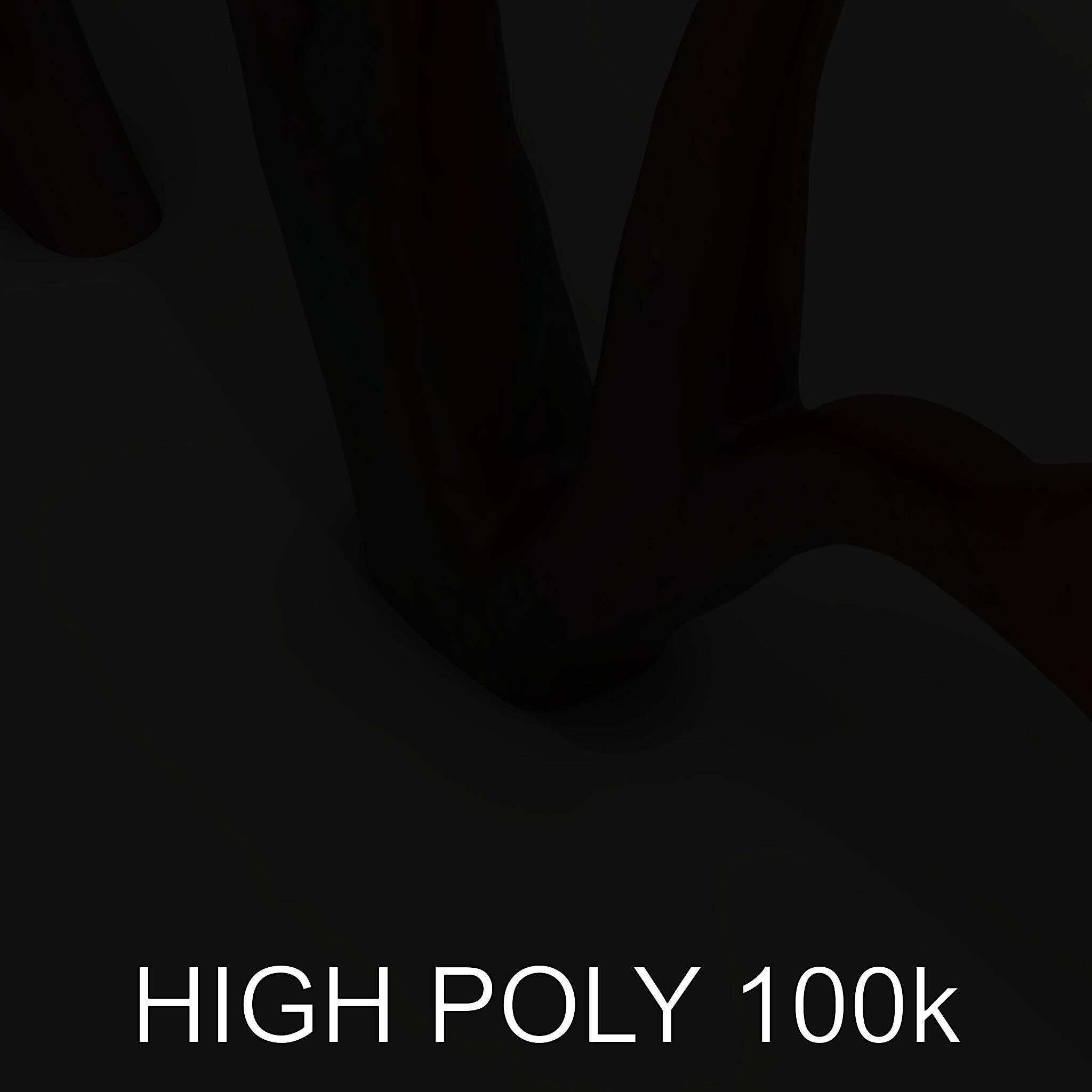 Decorative Metal Tree Sculpture Model Pack Low-poly 3D model_12