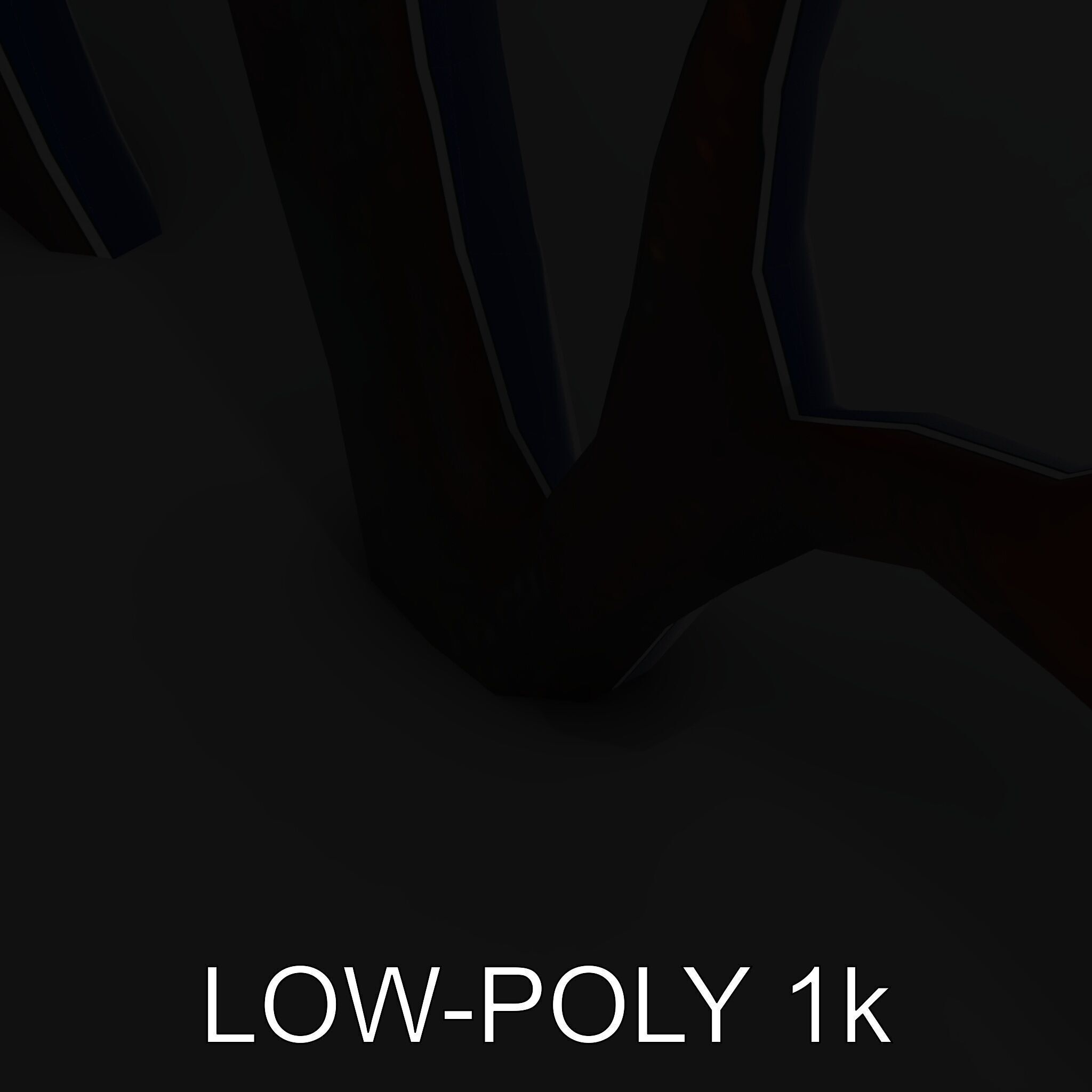 Decorative Metal Tree Sculpture Model Pack Low-poly 3D model_22