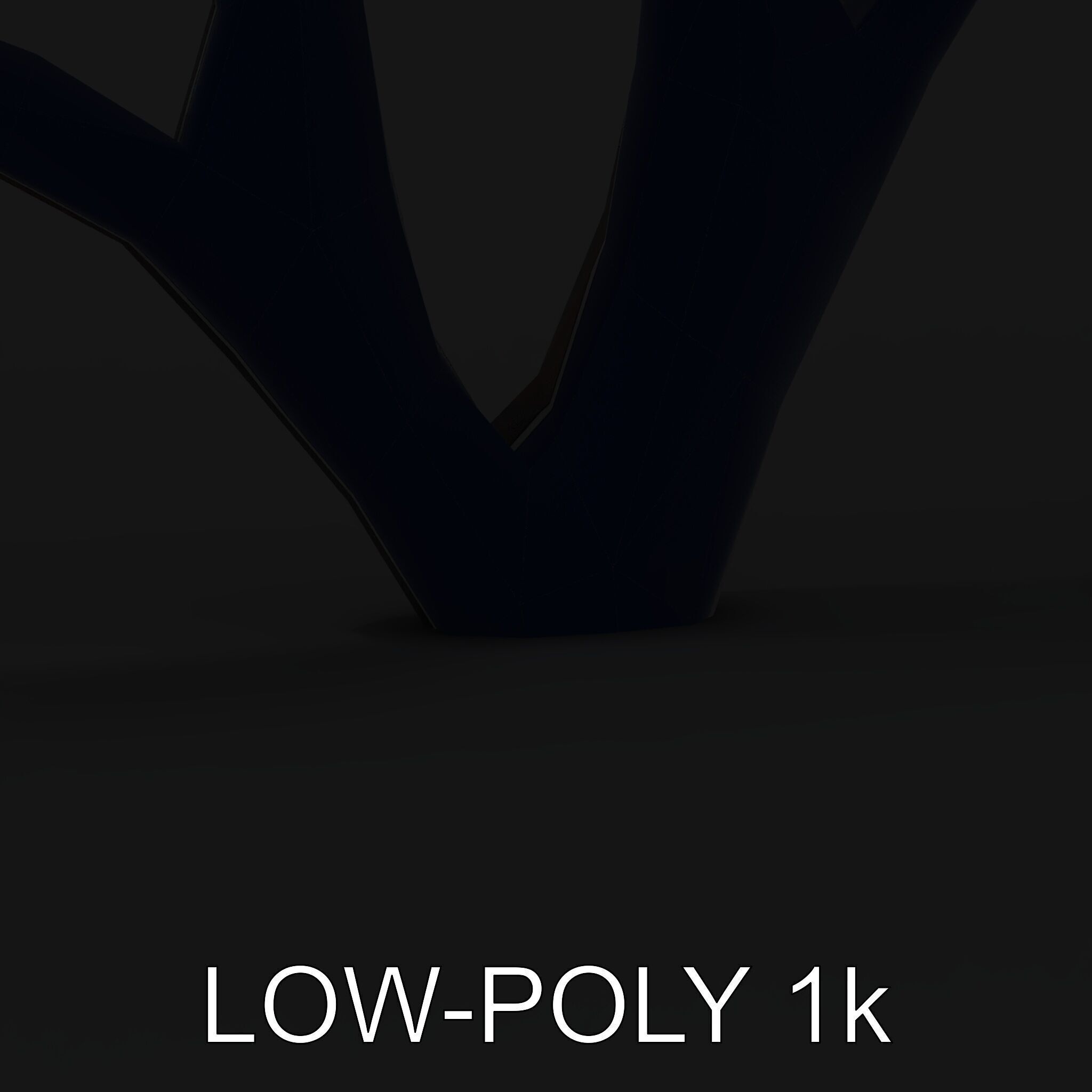 Decorative Metal Tree Sculpture Model Pack Low-poly 3D model_14