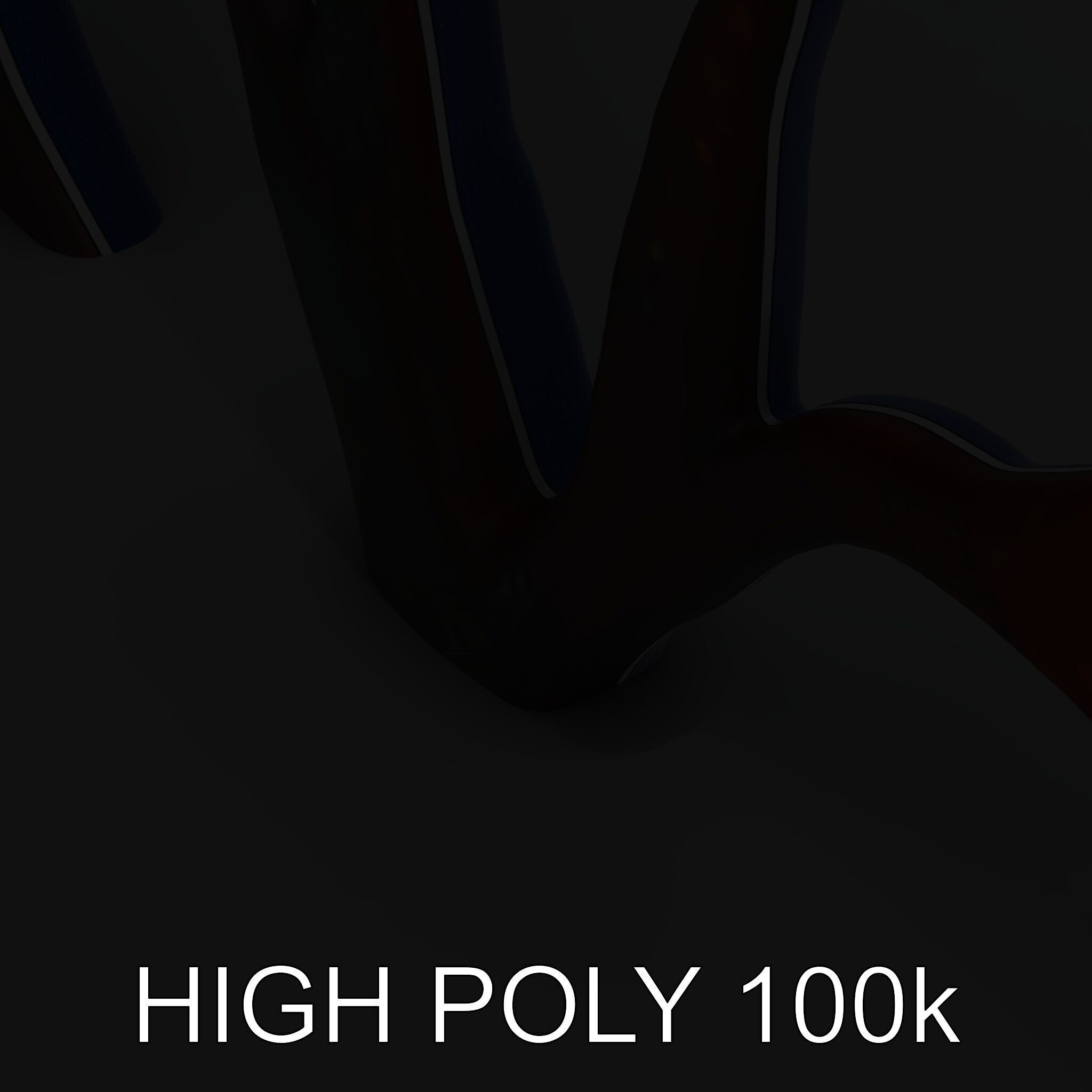 Decorative Metal Tree Sculpture Model Pack Low-poly 3D model_32