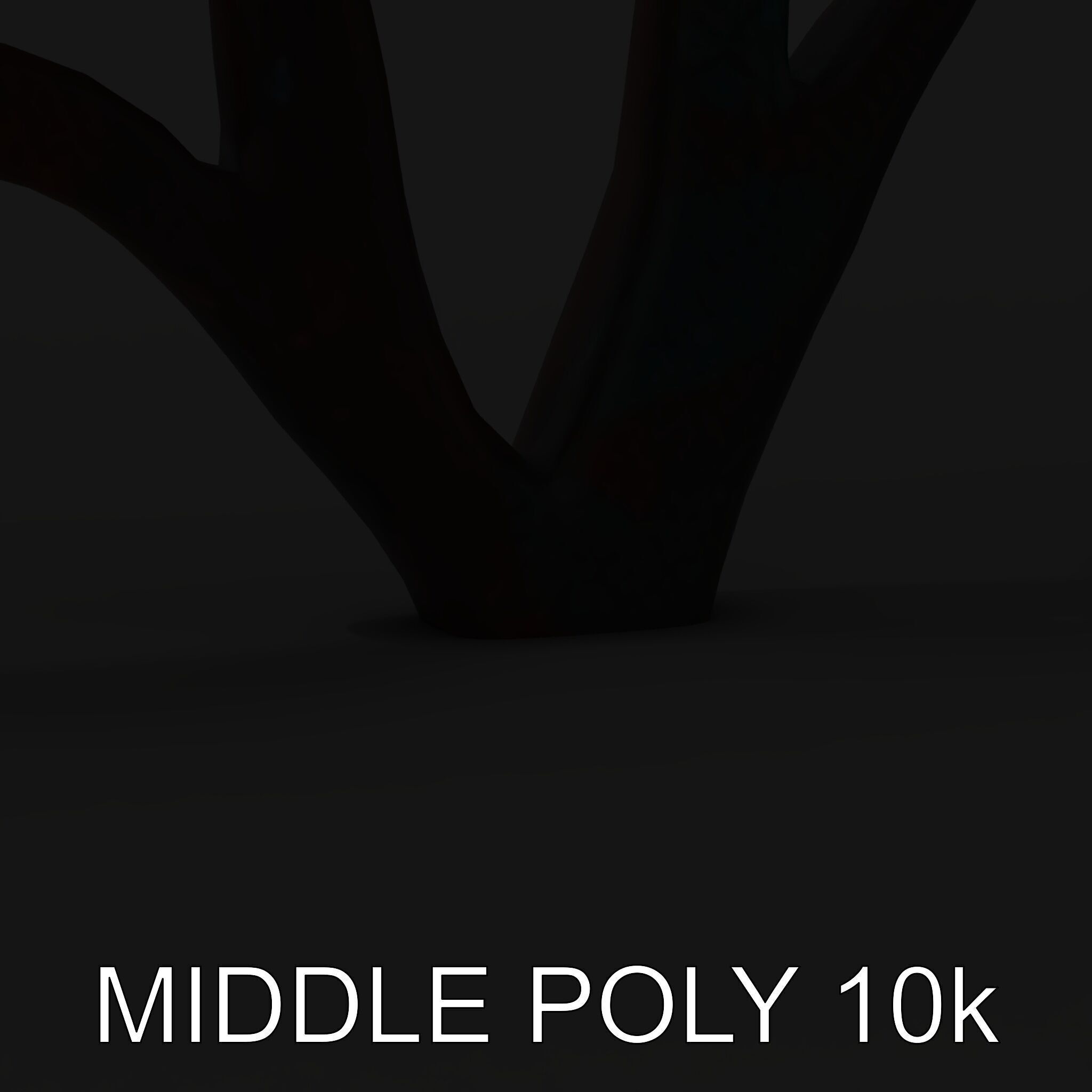 Decorative Metal Tree Sculpture Model Pack Low-poly 3D model_6