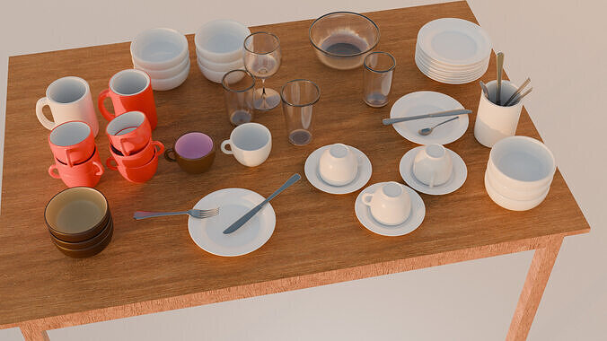 Complete Kitchenware 3D Asset Collection 3D model