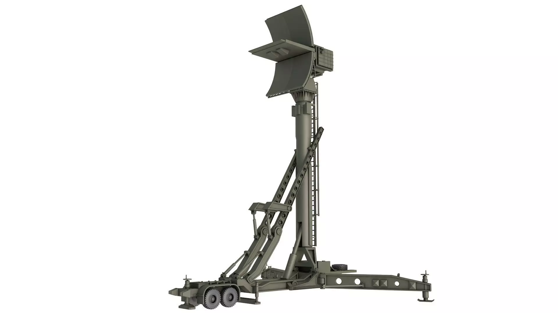 76N6 Clam Shell FMCW acquisition radar 3D model