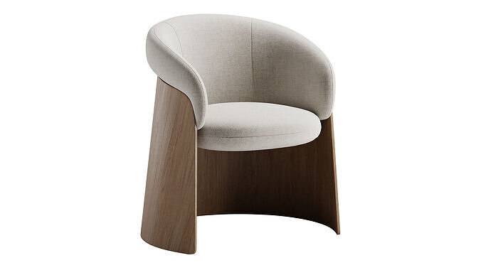 Ginger Madera Chair 3D model