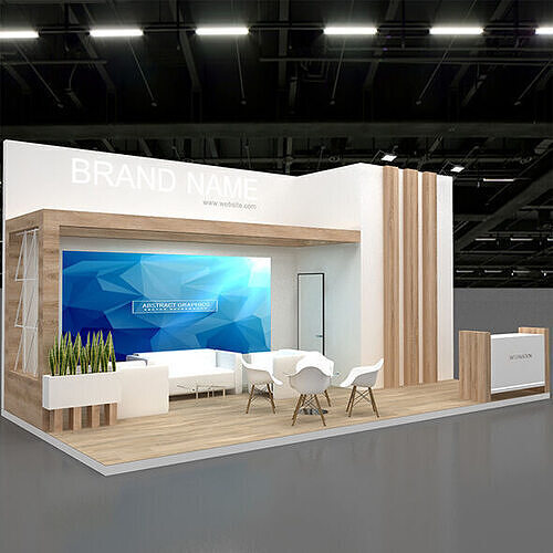 3d stand booth 3D model