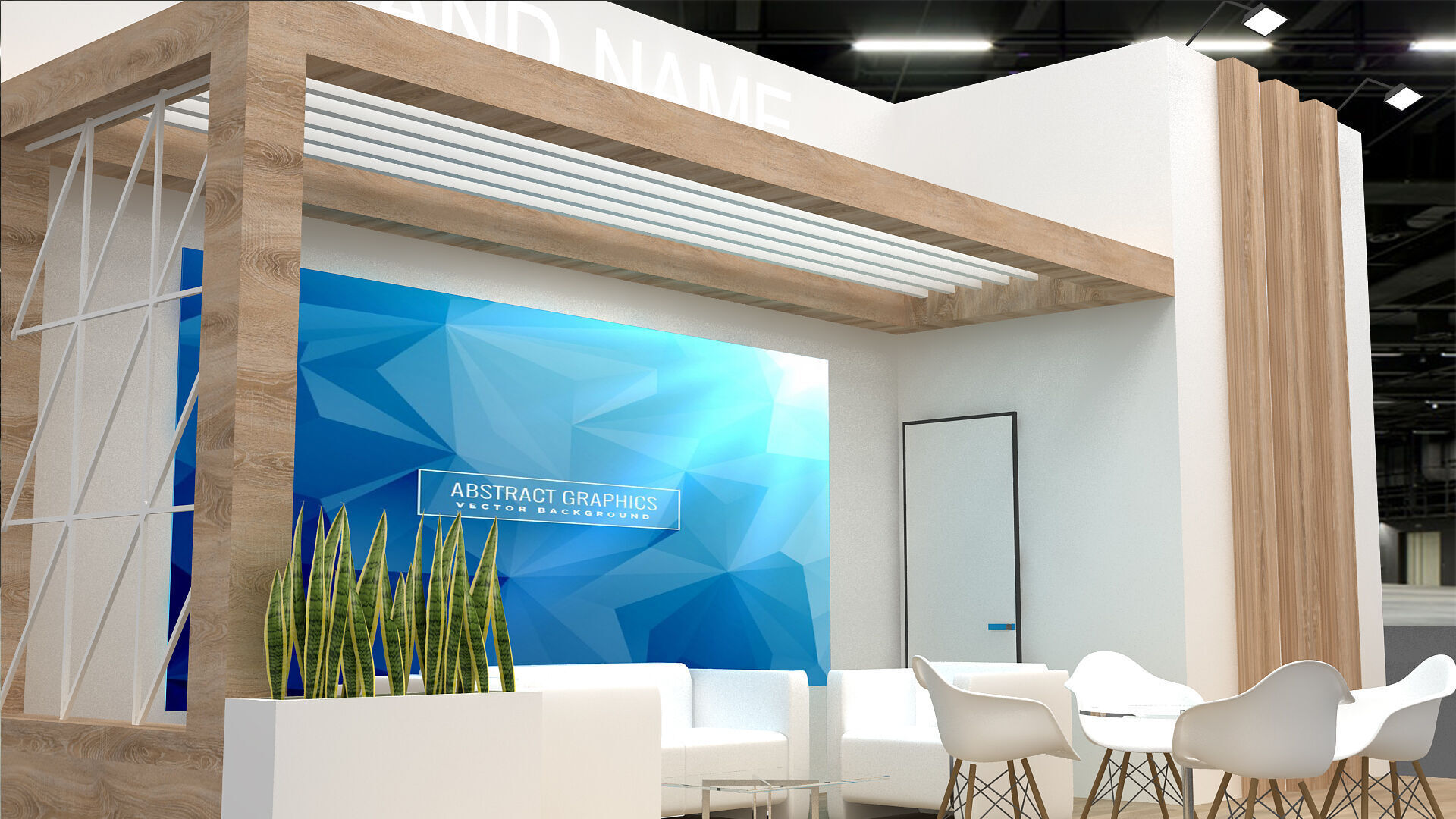 3d stand booth 3D model_4