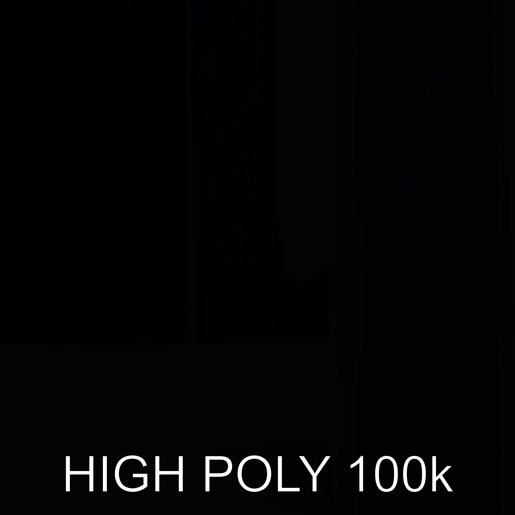 Metal Bird Sculpture Model Pack Low-poly 3D model_32