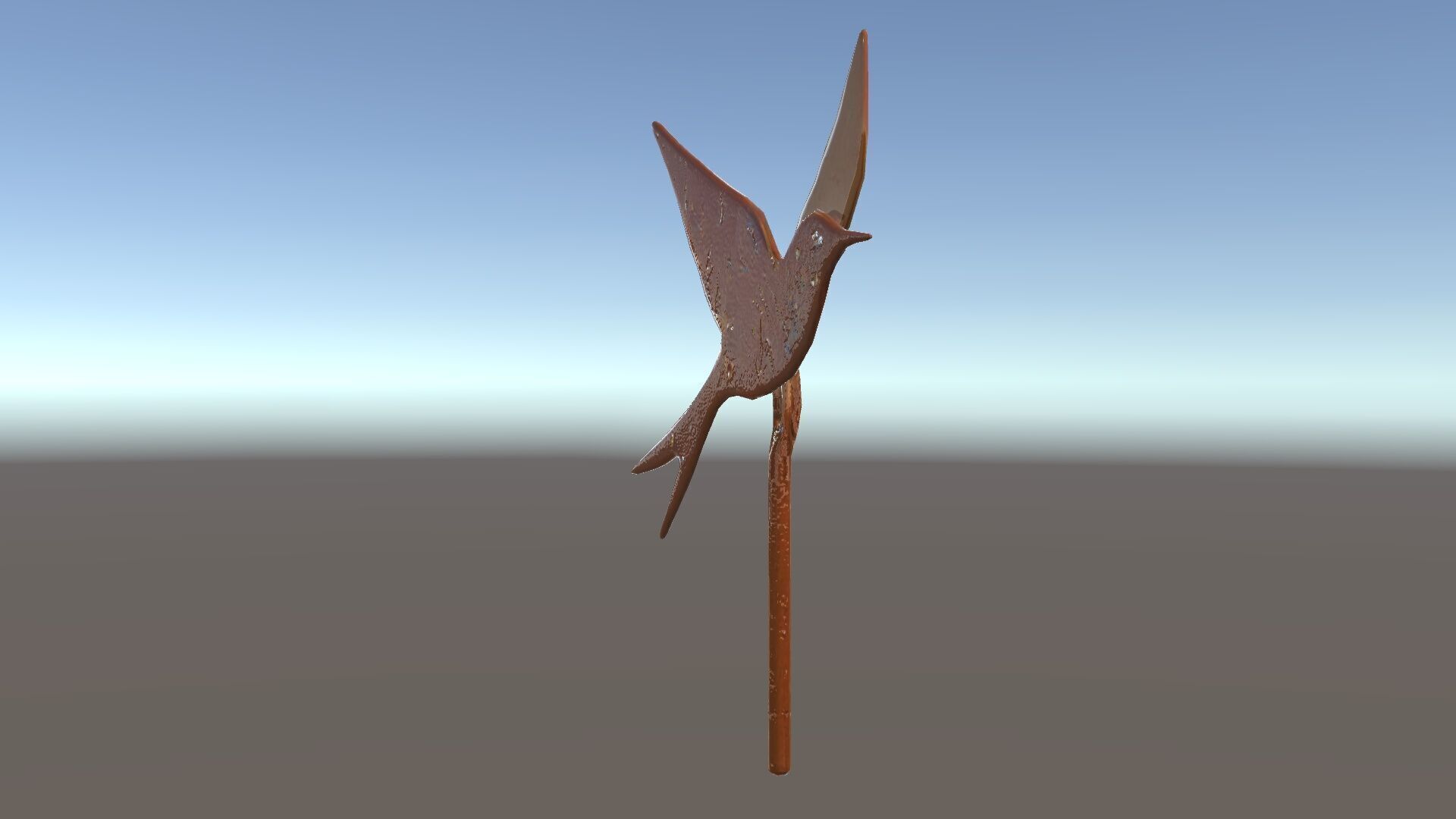 Metal Bird Sculpture Model Pack Low-poly 3D model_34