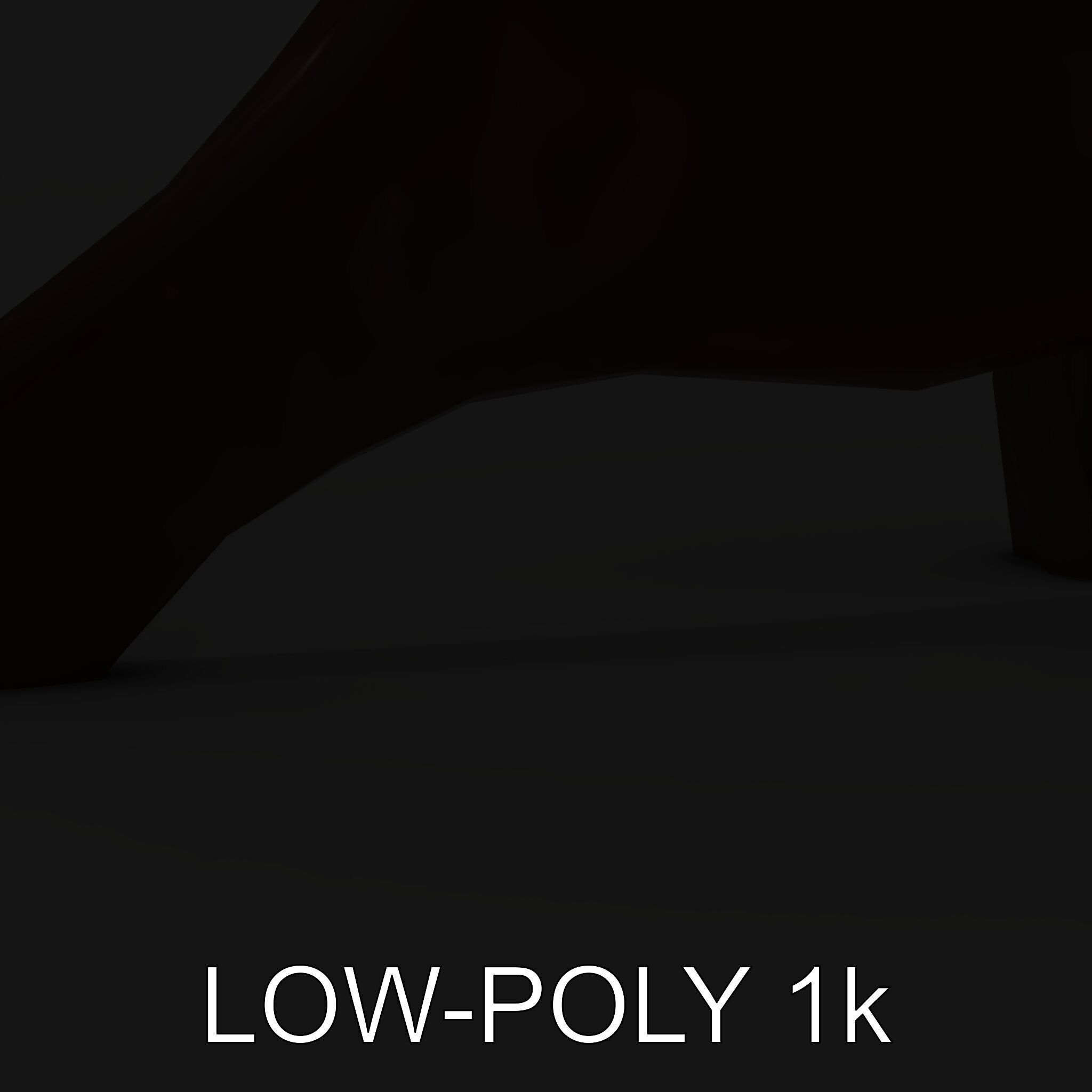 Metal Bird Sculpture Model Pack Low-poly 3D model_7