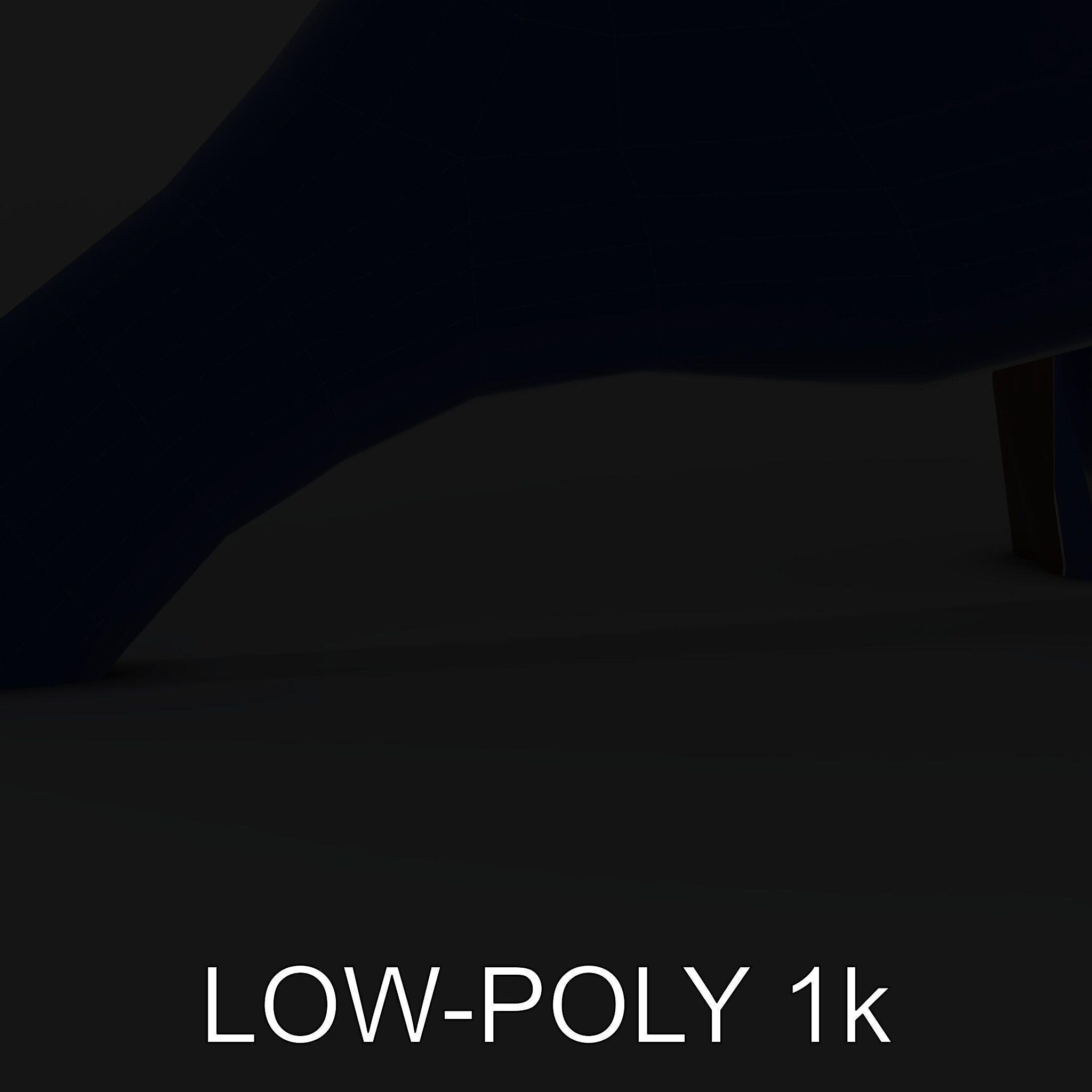 Metal Bird Sculpture Model Pack Low-poly 3D model_14