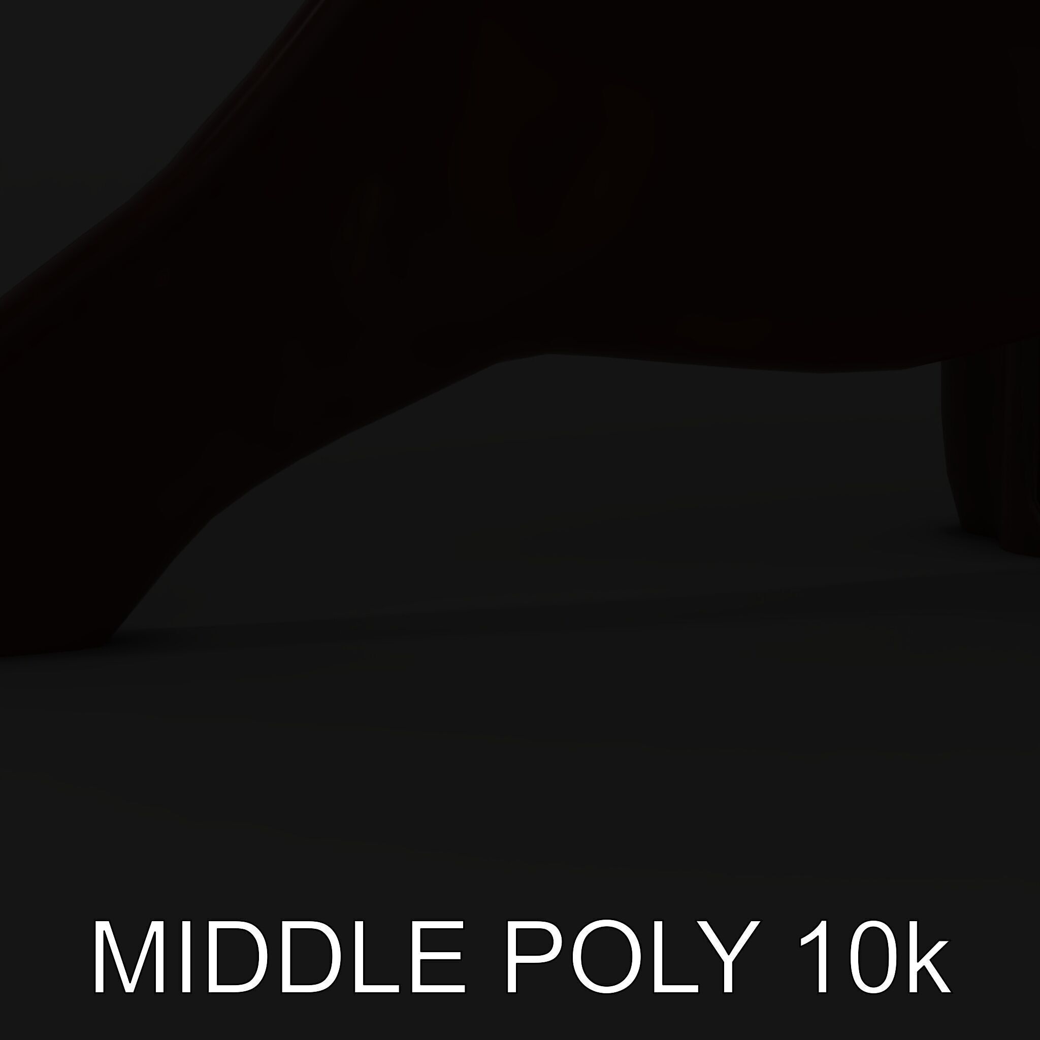 Metal Bird Sculpture Model Pack Low-poly 3D model_6