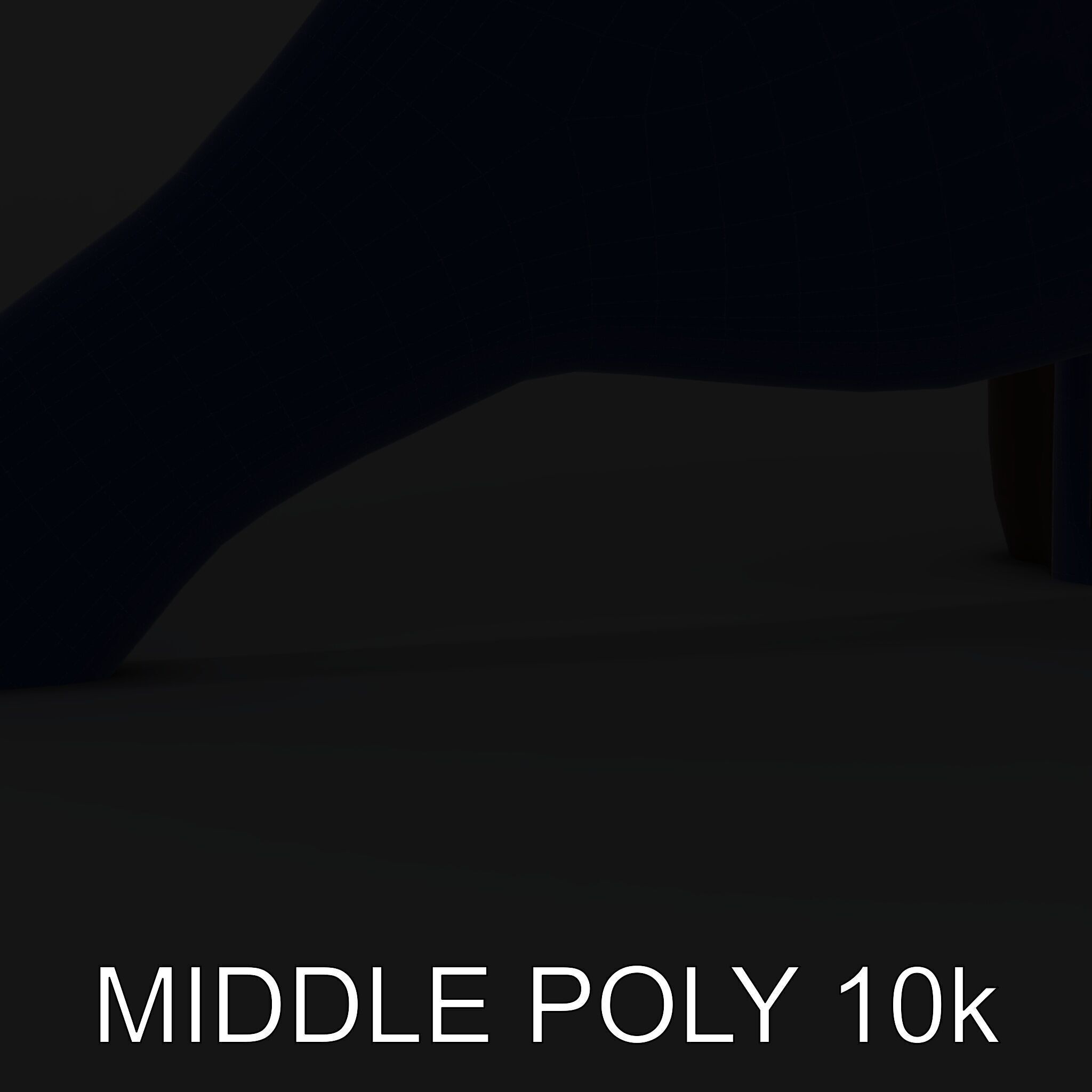 Metal Bird Sculpture Model Pack Low-poly 3D model_19