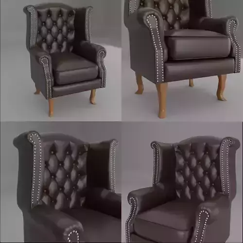 Luxury Sofa Chair 3D Model