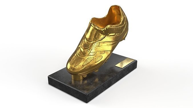 Lionel Messi Golden Boot Commemorative Trophy 3D model