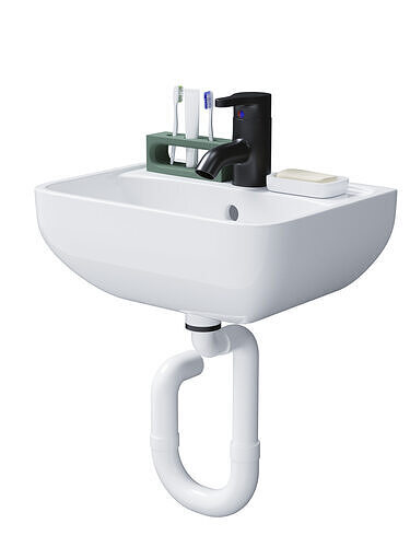 Bathroom Sink  Set 001 3D model