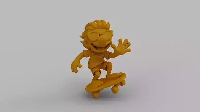 Cartoon Skater Boy Figurine